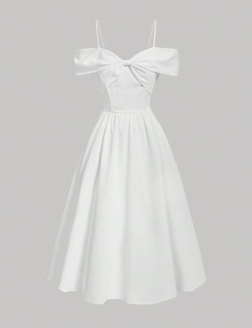 Rochie medie SHEIN, alb