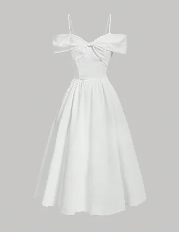 Rochie medie SHEIN, alb