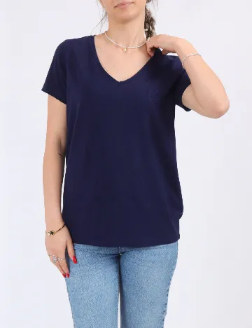 Tricou Pieces, bleumarin