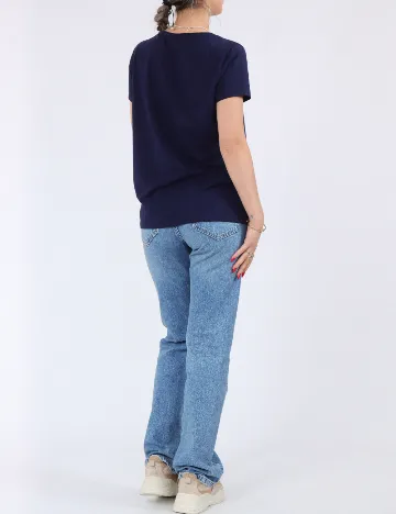 Tricou Pieces, bleumarin