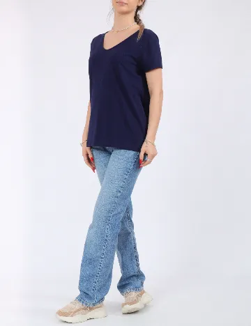 Tricou Pieces, bleumarin