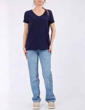 Tricou Pieces, bleumarin