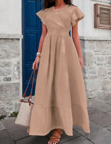 Rochie lunga SHEIN, crem