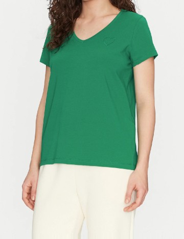 Tricou Pieces, verde