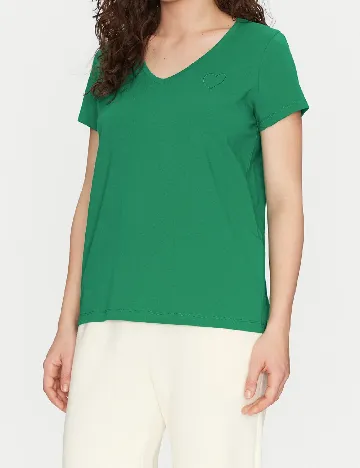 Tricou Pieces, verde