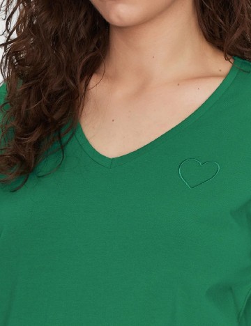 Tricou Pieces, verde