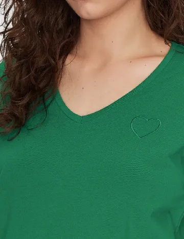 Tricou Pieces, verde