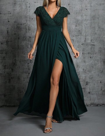 Rochie lunga SHEIN, verde