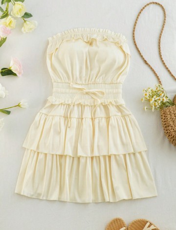 Rochie scurta SHEIN, galben