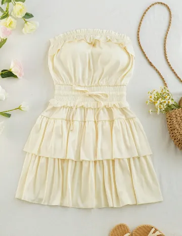 Rochie scurta SHEIN, galben