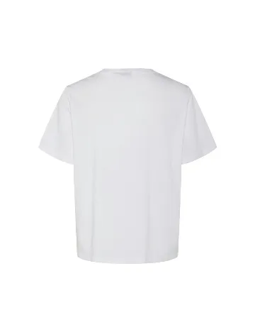 Tricou Pieces, alb