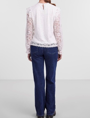 Bluza Pieces, alb