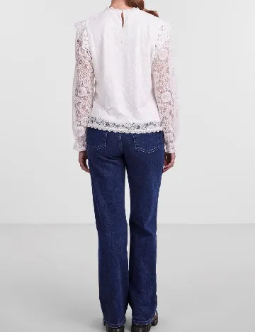 Bluza Pieces, alb