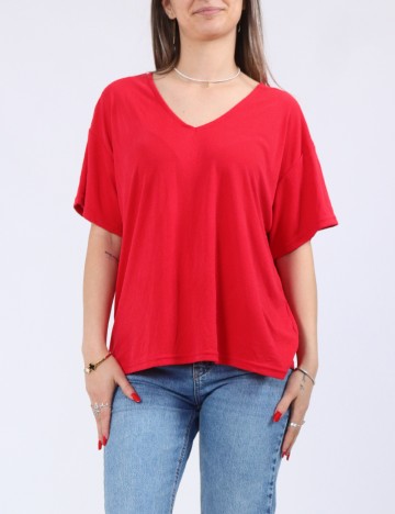 Tricou Pieces, rosu