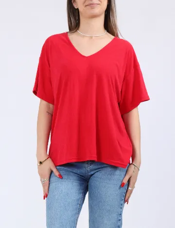 Tricou Pieces, rosu