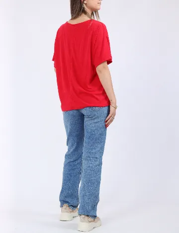 Tricou Pieces, rosu