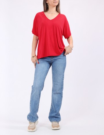 Tricou Pieces, rosu