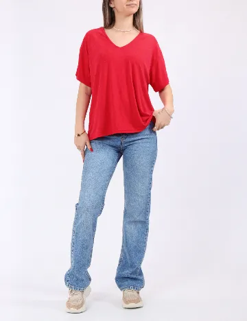 Tricou Pieces, rosu
