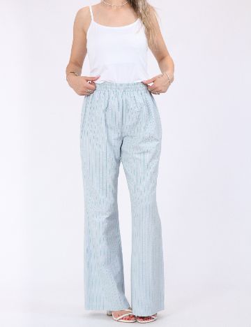 Pantaloni Pieces, albastru