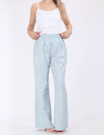 Pantaloni Pieces, albastru