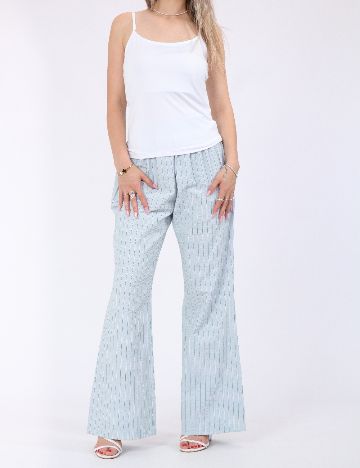 Pantaloni Pieces, albastru