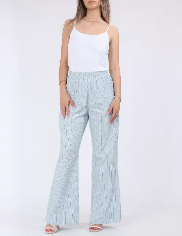 Pantaloni Pieces, albastru