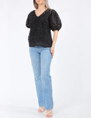 Bluza Pieces, negru