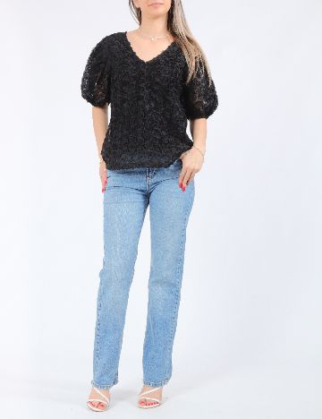 Bluza Pieces, negru