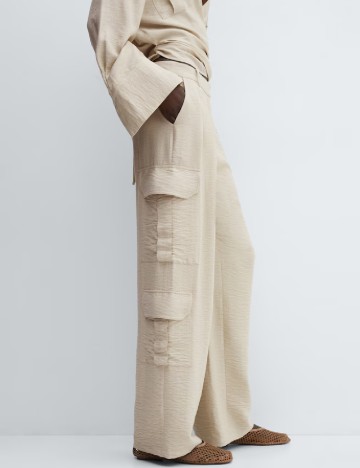 Pantaloni Mango, bej