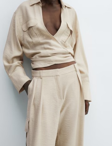Pantaloni Mango, bej