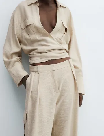 Pantaloni Mango, bej