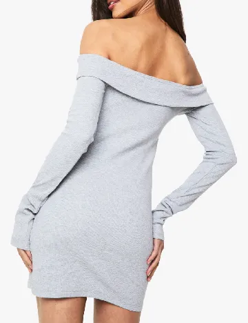 Rochie scurta Boohoo, gri