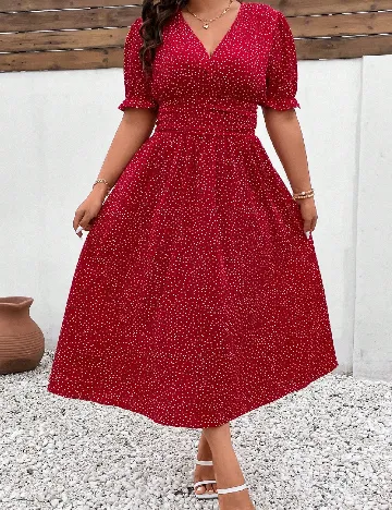 Rochie lunga SHEIN CURVE, rosu