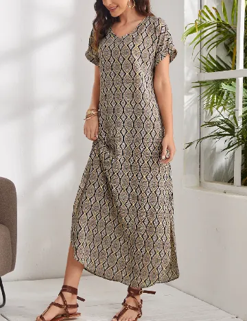 Rochie lunga Emery Rose, mix culori