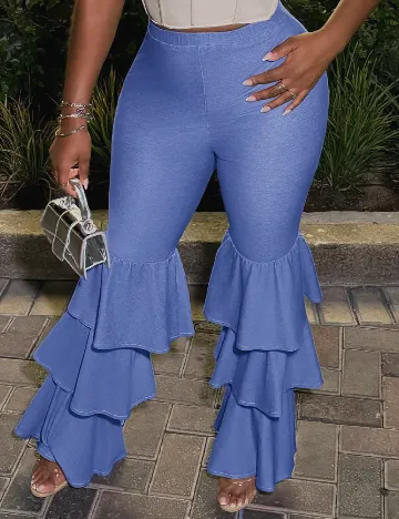 Pantaloni SHEIN, albastru