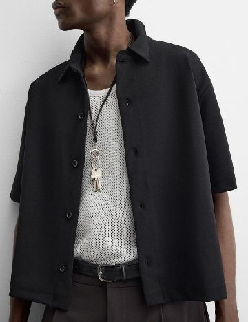 Camasa Oversize Zara, negru