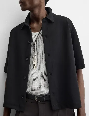 Camasa Oversize Zara, negru