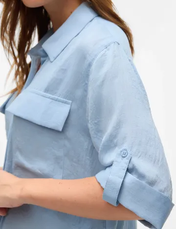 Camasa Vero Moda, bleu