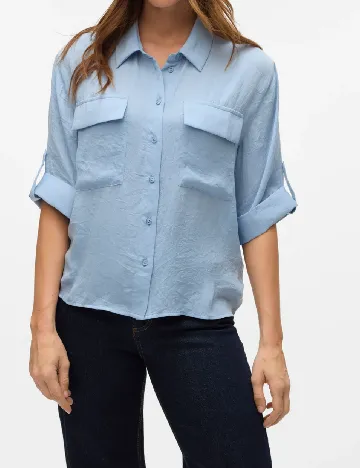 Camasa Vero Moda, bleu