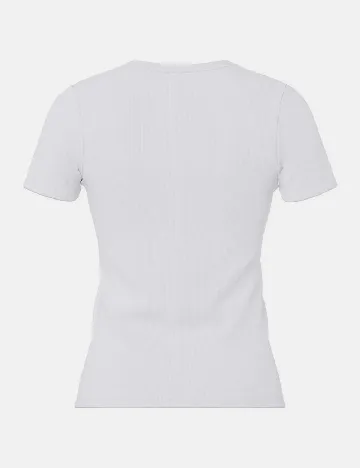 Tricou Pieces, alb