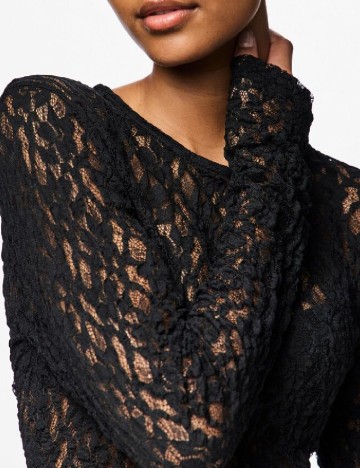 Bluza Pieces, negru