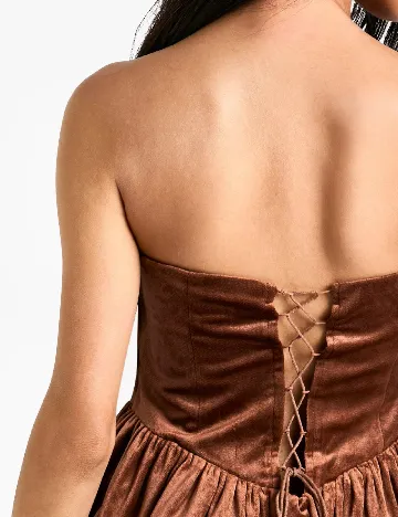 Rochie scurta Boohoo, maro