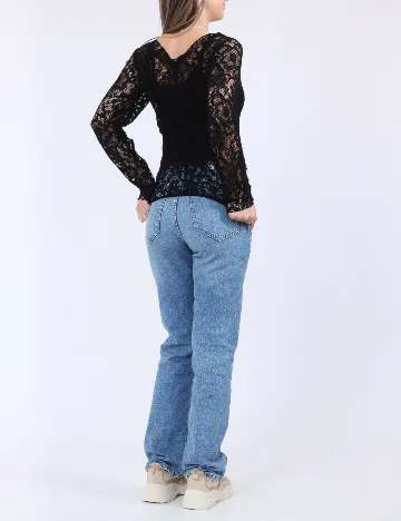 Bluza Pieces, negru