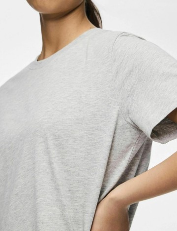 Tricou Pieces, gri