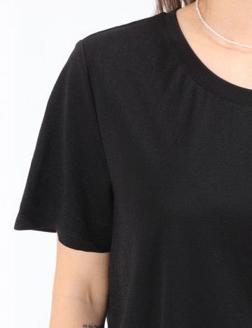 Tricou Pieces, negru