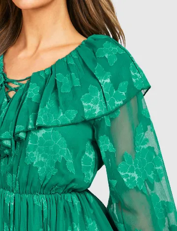 Rochie scurta Boohoo, verde