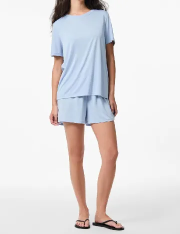 Tricou Pieces, albastru