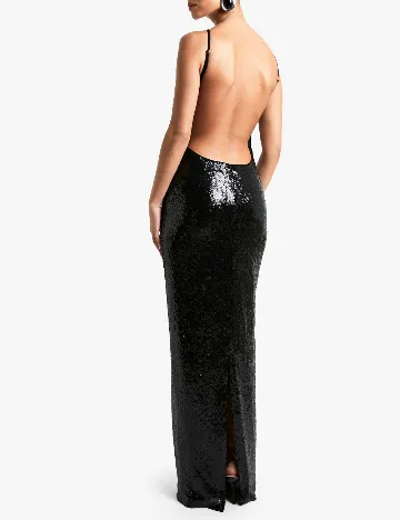 Rochie lunga Boohoo, negru