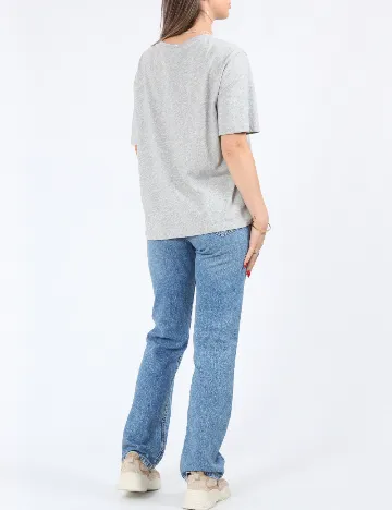 Tricou Pieces, gri