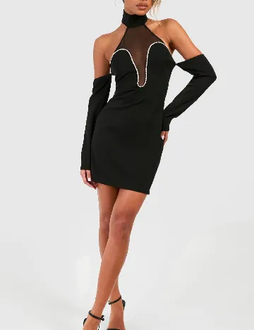 Rochie scurta Boohoo, negru